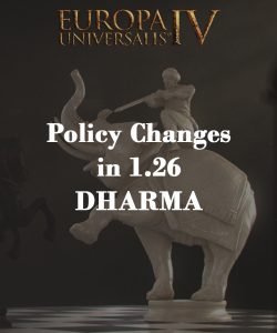 Read more about the article Policy Changes 1.26 – Dharma